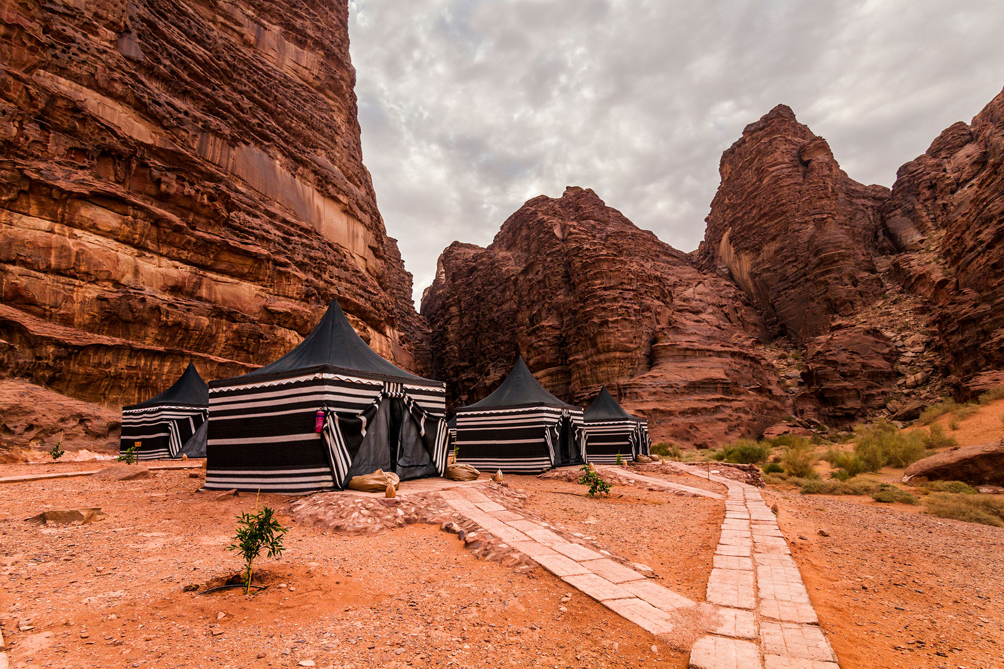 Namioty dla turystów, Wadi Rum