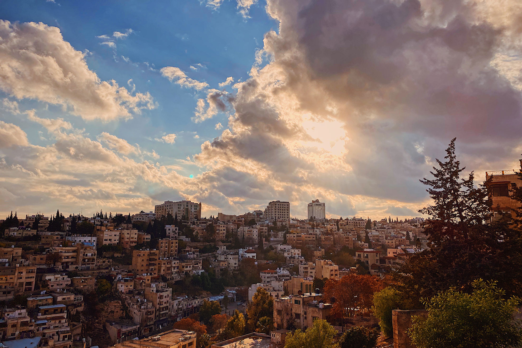 Pejzaż miejski Amman, Jordania